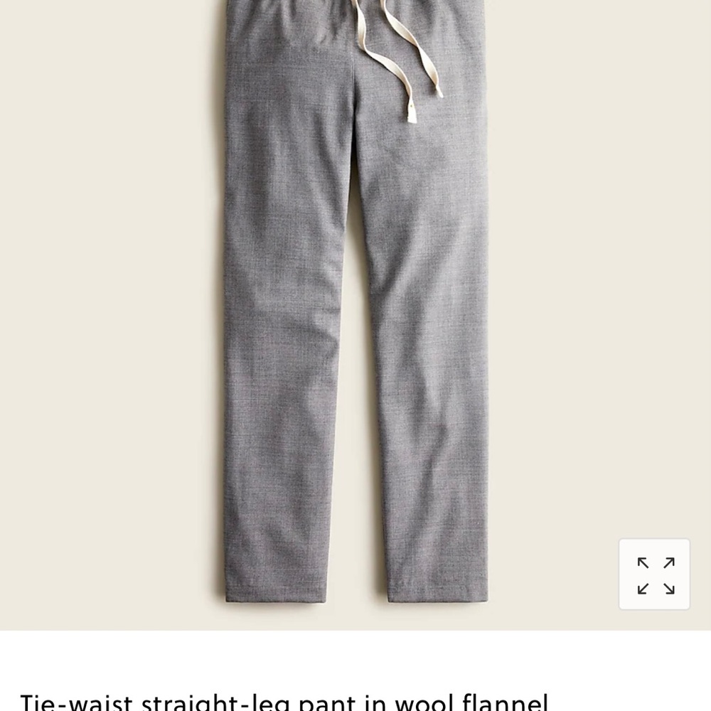 Three pairs J.Crew ladies 10 TALL elastic waist wool pants, new with tags.
